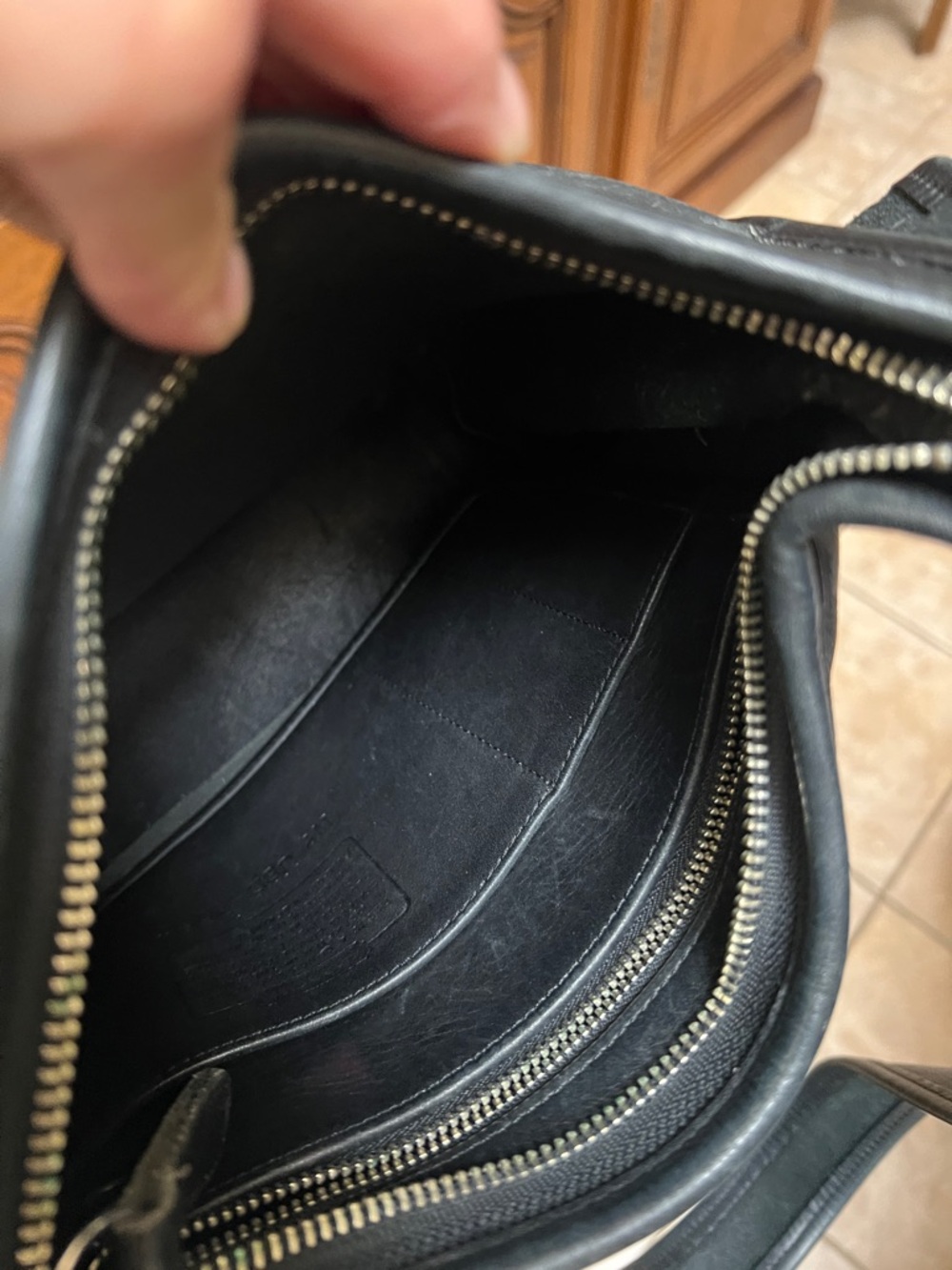 Coach Black Leather Crossbody Bag - Picture 5 of 6